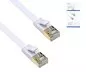 Mobile Preview: Patch cable Cat.6, flat, PiMF/STP, 1m, white, DINIC Box